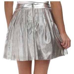 Sam Edelman Metallic Scuba Skirt
